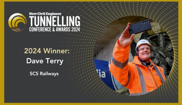 Outstanding Contribution to the Industry Winner: Dave Terry – Skanska Costain Strabag Joint Venture